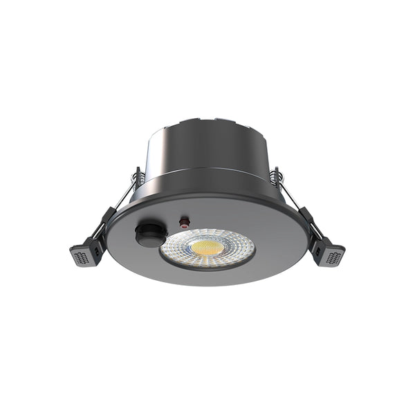 LED Inbouwspot Movo Mat Zwart | 6W CCT dimbaar | IP65 | Bewegingssensor