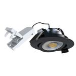 LED Inbouwspot Milan | Dimbaar | IP65 | 6W | White Switch (2700K/3000K/4000K) | Zaagmaat: Ø70-75 mm | Inbouwdiepte: 25 mm | Mat Zwart