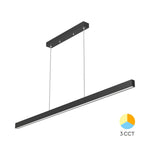 LED Hanglamp Baro | Balk 120cm | 30W | CCT | 3000lm | Mat Zwart