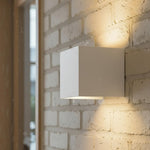 LED Wandlamp COB Kubus | Up & Down | Warm Wit 3000K | Wit | IP54
