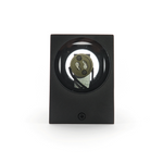 LED Wandlamp Vierkant Up & Down | Dubbele GU10 | Mat Zwart | IP44
