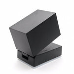 LED Wandlamp Kantelbaar Vierkant | GU10 | Mat Zwart | IP44