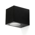 LED Wandlamp Vierkant | GU10 | Mat Zwart | IP44