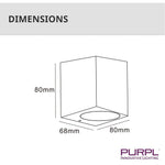 LED Wandlamp Vierkant | GU10 | IP44