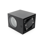 LED Wandlamp Vierkant | GU10 | Mat Zwart | IP44