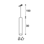 LED Hanglamp Nordo | 1-Fase Rail | GU10 | Premium | Mat Zwart
