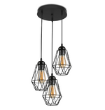 LED Hanglamp Trivo | 3-Lichts | 12W Dimbaar | Mat Zwart
