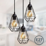 LED Hanglamp Trivo | 3-Lichts | 12W Dimbaar | Mat Zwart
