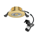 LED Inbouwspot Hugo | Dimbaar | IP65 | 6W | CCT Switch (2700K/3000K/4000K/5700K) | Zaagmaat: Ø50-70 mm | Inbouwdiepte: 32 mm | Goud
