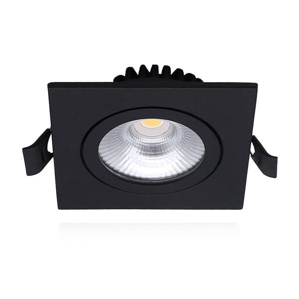 LED Inbouwspot Quaro Mat Zwart | 4W/6W CCT dimbaar | IP65 | Ø68 mm