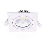 LED Inbouwspot Quaro | Dimbaar | IP65 | 4W/6W | CCT Switch (2700K/3000K/4000K) | Vierkant | Inbouwdiepte: 29 mm | Mat Wit