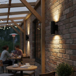 LED Wandlamp Divo Mat Zwart | 2× GU10 | IP20 | Up & Down