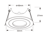 LED Inbouwspot Rondo | MR11 | Kantelbaar | 48mm | Mat Zwart
