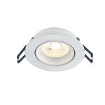 LED Inbouwspot Aurora | Dimbaar | IP20 | 3,8W | Plat Design | Zaagmaat: Ø70-75 mm | Inbouwdiepte: 38 mm | Mat Wit