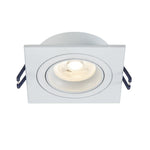LED Inbouwspot Ceres | Dimbaar | IP20 | 3,8W | Vierkant | Plat | Zaagmaat: Ø80-85 mm | Inbouwdiepte: 38 mm | Mat Wit