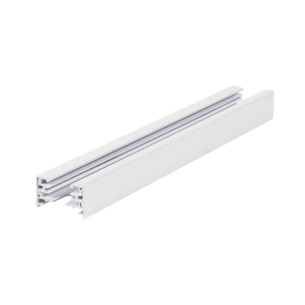 1-Fase Rail 2 m Wit | Incl. voeding en eindkap