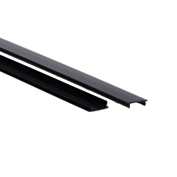 1-Fase Rail Blindplaat Zwart | 1 m