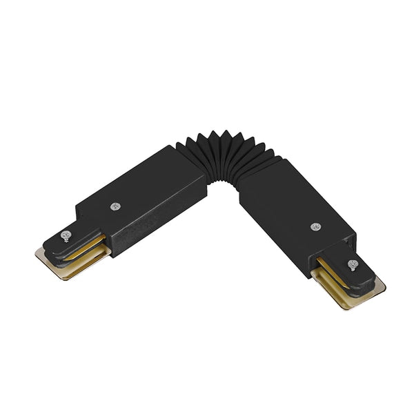 1-Fase Rail Flexibele connector Zwart | Buigbaar
