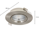 LED Inbouwspot Cavo Zilver