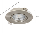 LED Inbouwspot Cavo Zilver