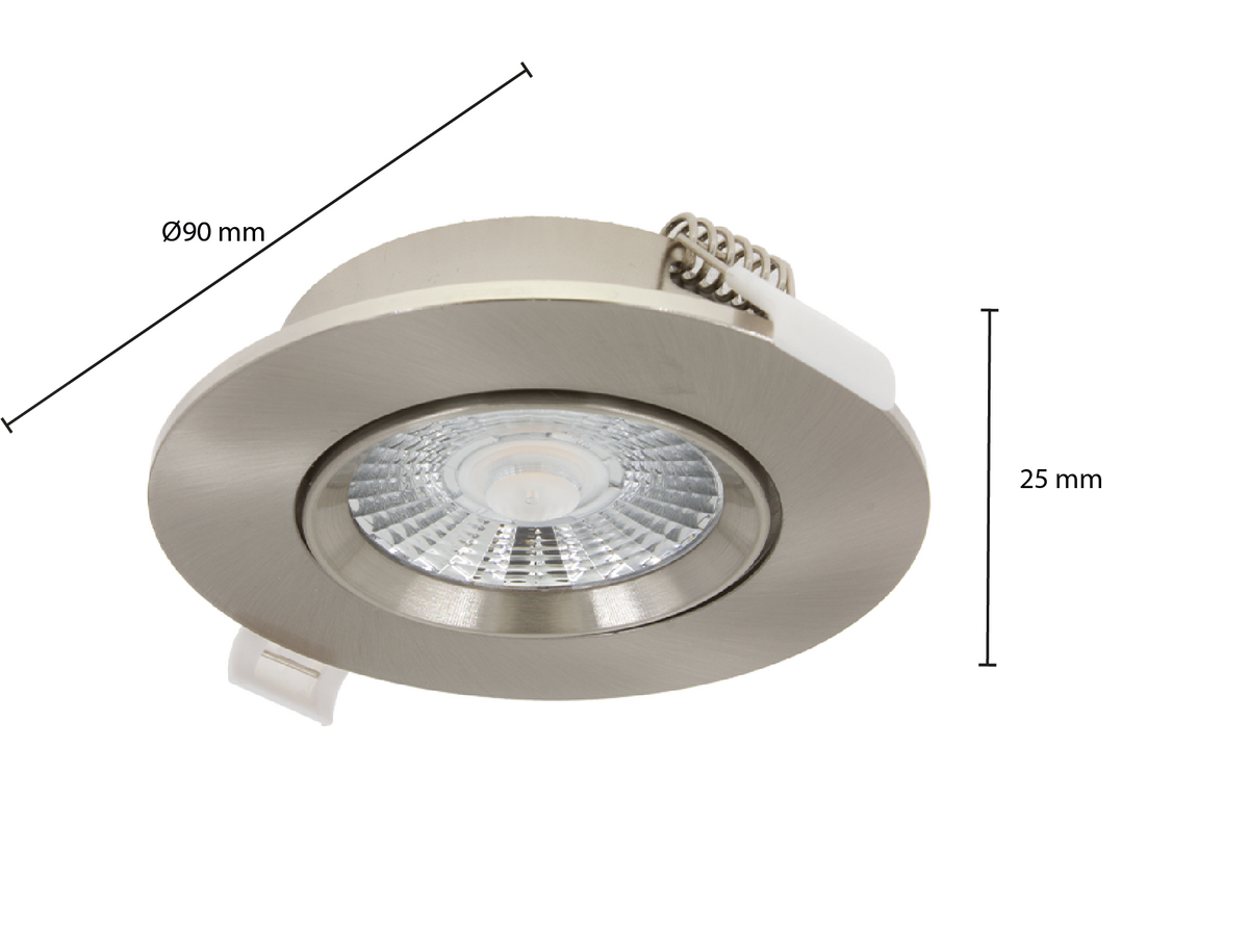 LED Inbouwspot Cavo Zilver