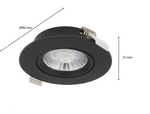 LED Inbouwspot Vesto | 6W dimbaar | IP44 | Ø90 mm | diepte 26 mm