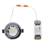 LED Inbouwspot Lesto 5W Chroom met driver