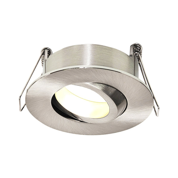 LED Inbouwspot Privo Metallic Zilver | GU10/MR16 | IP65 | Ø68 mm