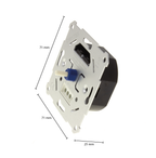 LED Dimmer 3-100W, afmetingen 71 x 71 x 25 mm