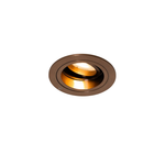 Chuck – Inbouwspot donkerbrons rond draai- en kantelbaar