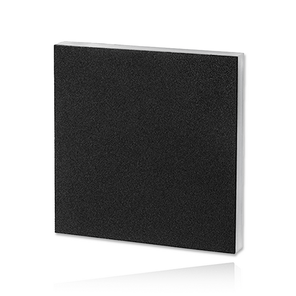 Opzetstuk Trapverlichting Trevo Zwart | Vierkant dicht | 80 × 80 × 10 mm