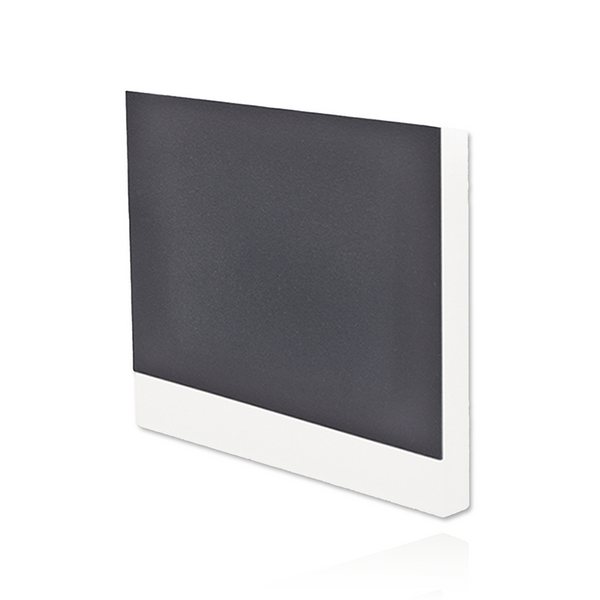 Opzetstuk Trapverlichting Trevo Zwart | Vierkant, licht onder | 80 × 80 × 10 mm