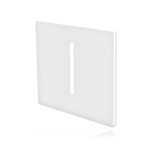 Opzetstuk Trapverlichting Trevo Wit | Vierkant, licht midden | 80 × 80 × 10 mm