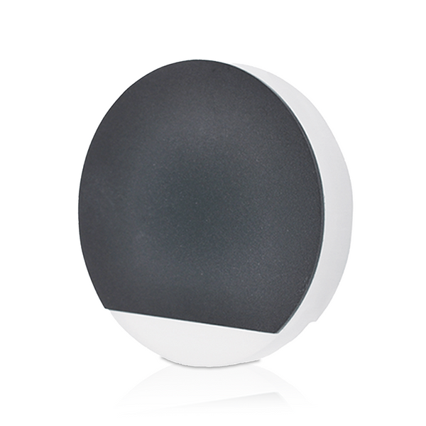 Opzetstuk Trapverlichting Trevo Zwart | Rond, licht onder | Ø98 × 10 mm