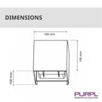 LED Wandlamp COB Kubus