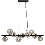 Scala Balls Design Hanglamp – 9-Lichts – Smoke Glazen – G9