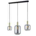 Tube Hanglamp 3-Lichts Spiegel Smoke