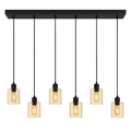 Cilinder Design Hanglamp 6-Lichts Amber