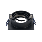 LED Inbouwspot Plano | Dimbaar | IP20 | 3,8W | Vierkant | Plat | Zaagmaat: Ø80-85 mm | Inbouwdiepte: 38 mm | Mat Zwart