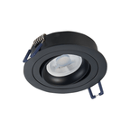 LED Inbouwspot Feno | Dimbaar | IP20 | 3,8W | Plat Design | Zaagmaat: Ø80-85 mm | Inbouwdiepte: 38 mm | Mat Zwart