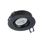 LED Inbouwspot Baldr | Dimbaar | IP20 | 3,8W | Plat Design | Zaagmaat: Ø80-85 mm | Inbouwdiepte: 38 mm | Mat Zwart