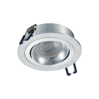 LED Inbouwspot Feno | Dimbaar | IP20 | 3,8W | Plat Design | Zaagmaat: Ø80-85 mm | Inbouwdiepte: 38 mm | Geborsteld Aluminium