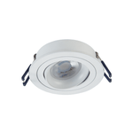 LED Inbouwspot Baldr | Dimbaar | IP20 | 3,8W | Plat Design | Zaagmaat: Ø80-85 mm | Inbouwdiepte: 38 mm | Mat Wit