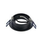 LED Inbouwspot Luma | Dimbaar | IP20 | 3,8W | Plat Design | Zaagmaat: Ø70-75 mm | Inbouwdiepte: 38 mm | Mat Zwart