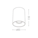 LED Opbouwspot Faro | GU10 | Kantelbaar | Zwart-Goud