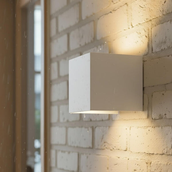 LED Wandlamp COB Kubus Wit | IP54 | Up & Down