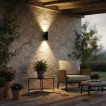 LED Wandlamp Houston | Up & Down | Dubbele GU10 | Zwart | IP20
