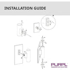 LED Wandlamp Rond Up & Down Zilver | IP44 | Dubbele GU10