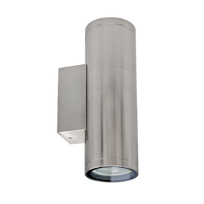 LED Wandlamp Rond Up & Down | Dubbele GU10 | Zilver | IP44
