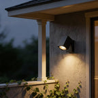 LED Wandlamp Kantelbaar Vierkant Mat Zwart | GU10 | IP44